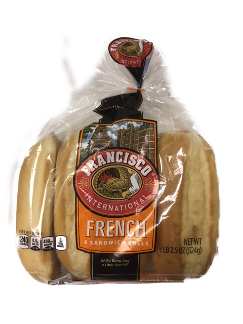 French Sandwich Rolls 6ct, 18.5oz Mailed